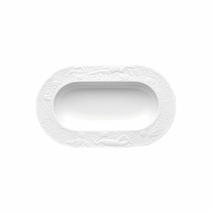 Påleggsfat 25x14,5cm hvit