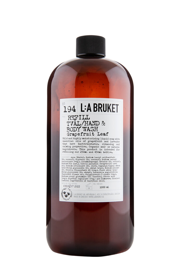 x Refill flytende såpe 1000ml Grapefrukt