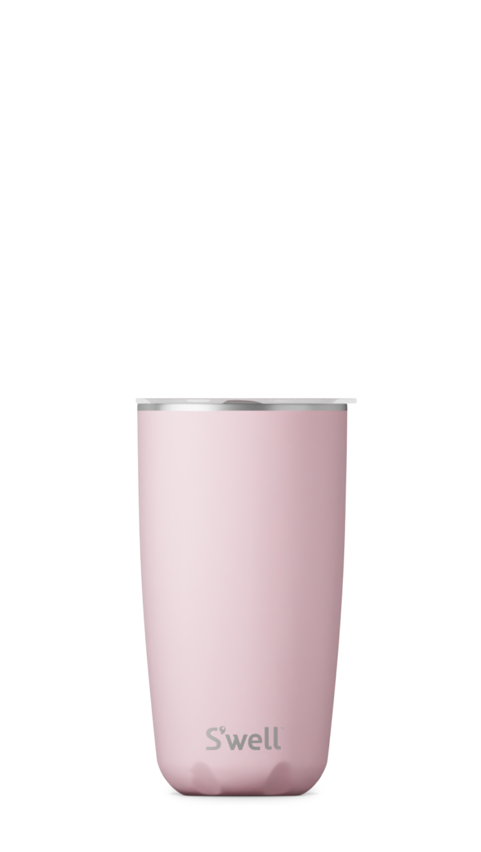 Kopp m/lokk 530ml Pink topaz