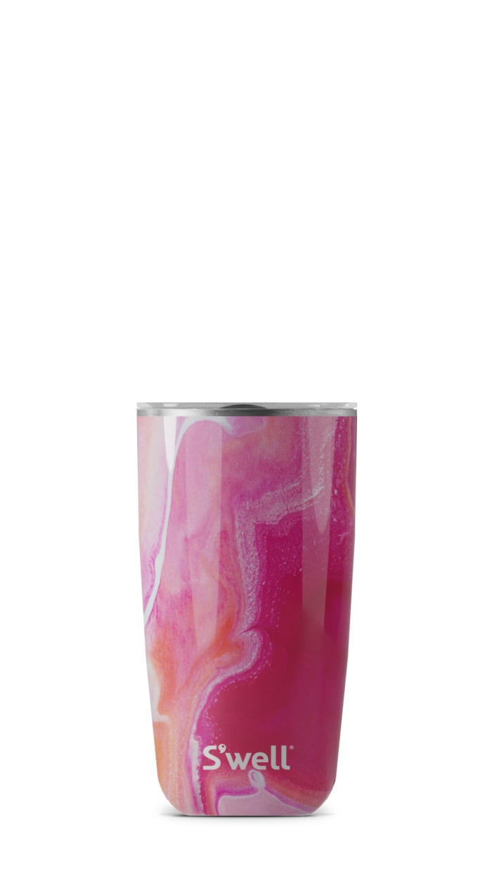 Kopp m/lokk 530ml Rose agate