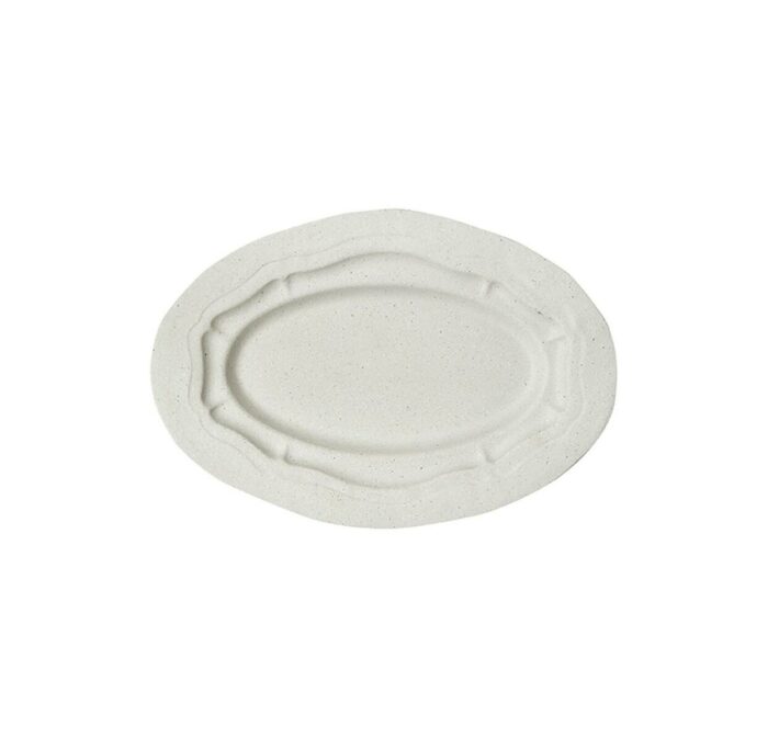 Fat ovalt 24,5x155cm off-white
