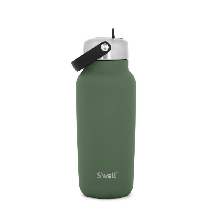 Flaske 940ml m/sugerør Green Jasper