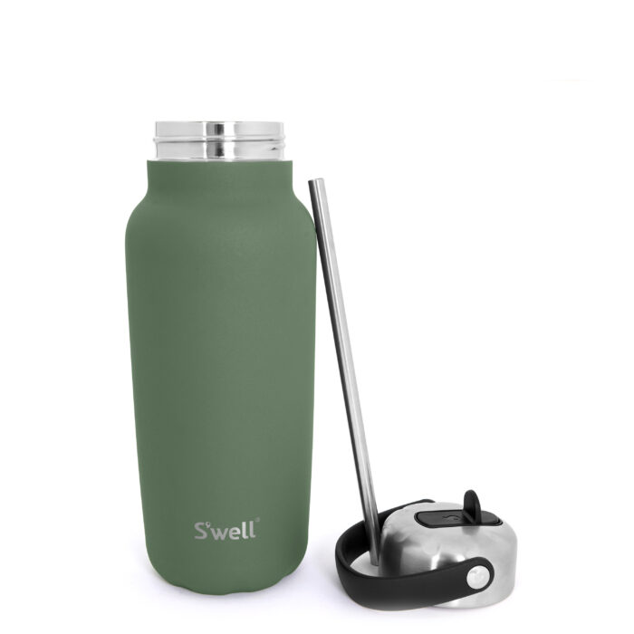 Flaske 940ml m/sugerør Green Jasper