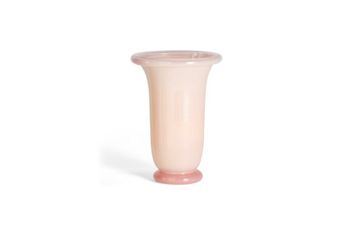 Vase 21cm Light pink with pink base