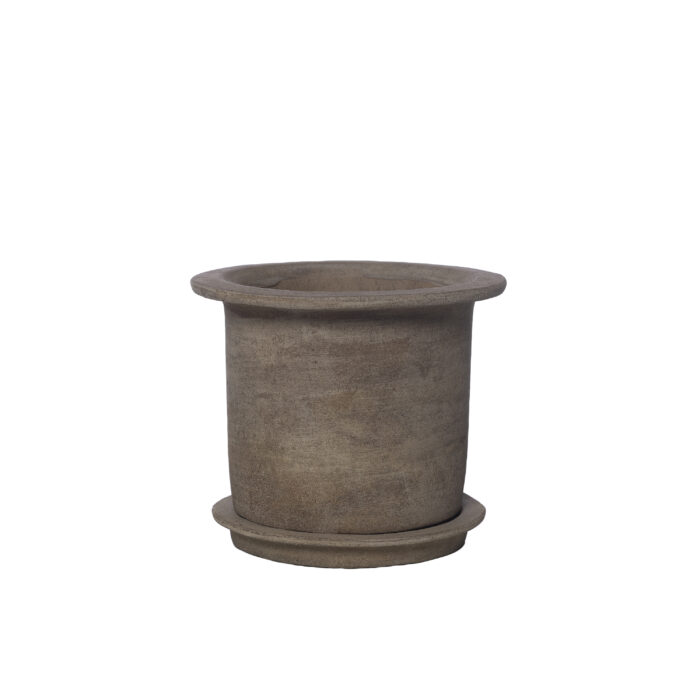 Potte m/skål terrakotta 24cm