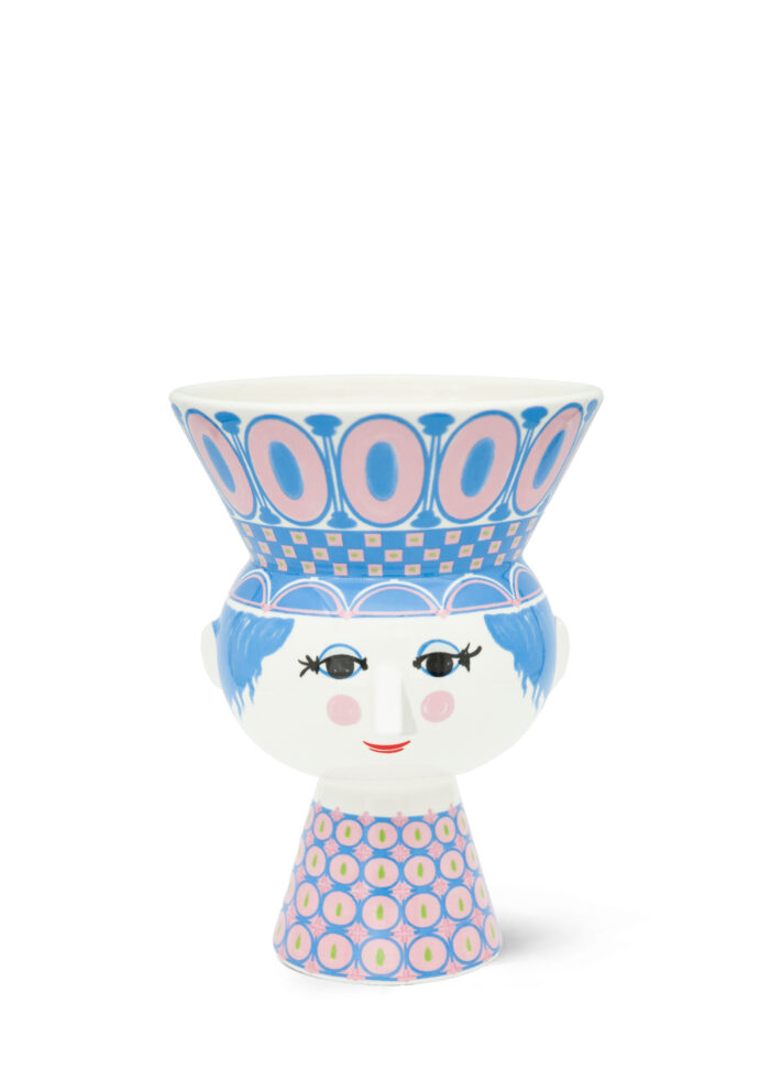 Vase 20cm blå