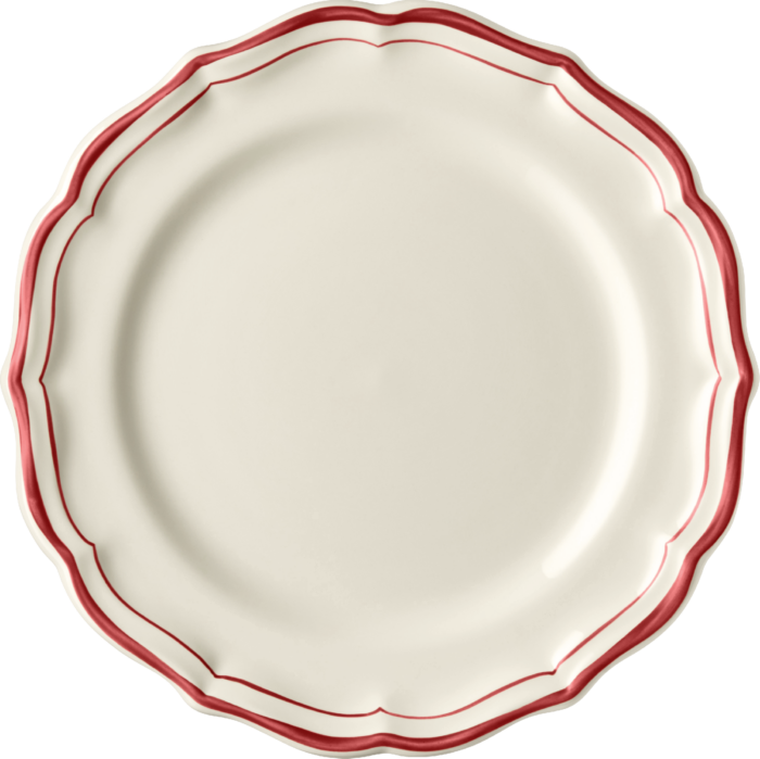 Tallerken 23cm rød