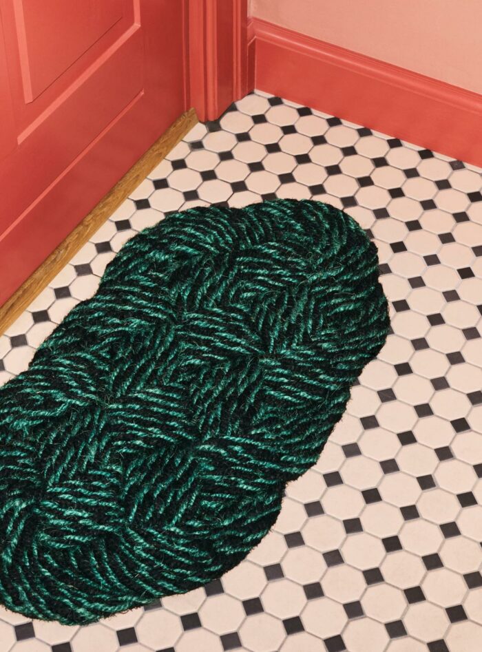 Dørmatte 80x40 green/black