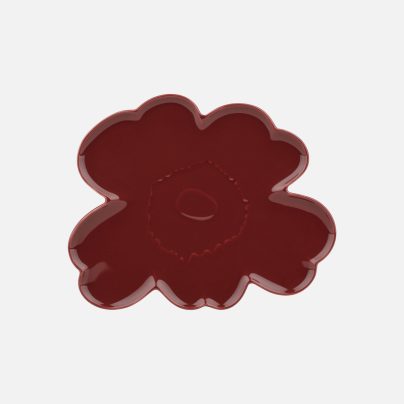Marimekko_unikko_Serveringsfat 32cm burgunder