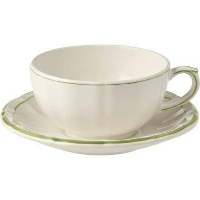 Gien_FILET VERT_frokostkopp