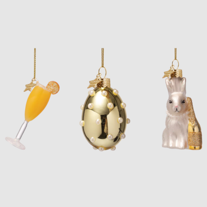 Vondels_Påskepynt mimosa, egg og påskehare