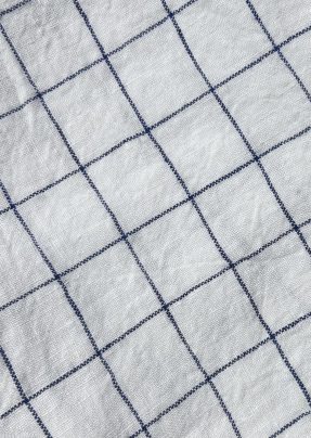 Linge_Navy/white Check