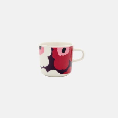 Marimekko Unikko Kaffekopp 2dl lilla rød rosa