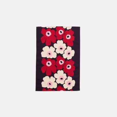 Marimekko Unikko Kjøkkenhåndkle 47x70 lilla rød rosa